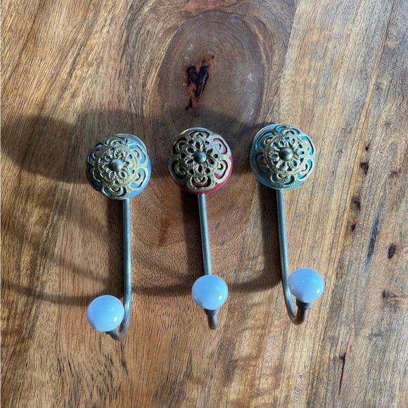 Set of 3 boho wall hooks - Picture 1 of 6